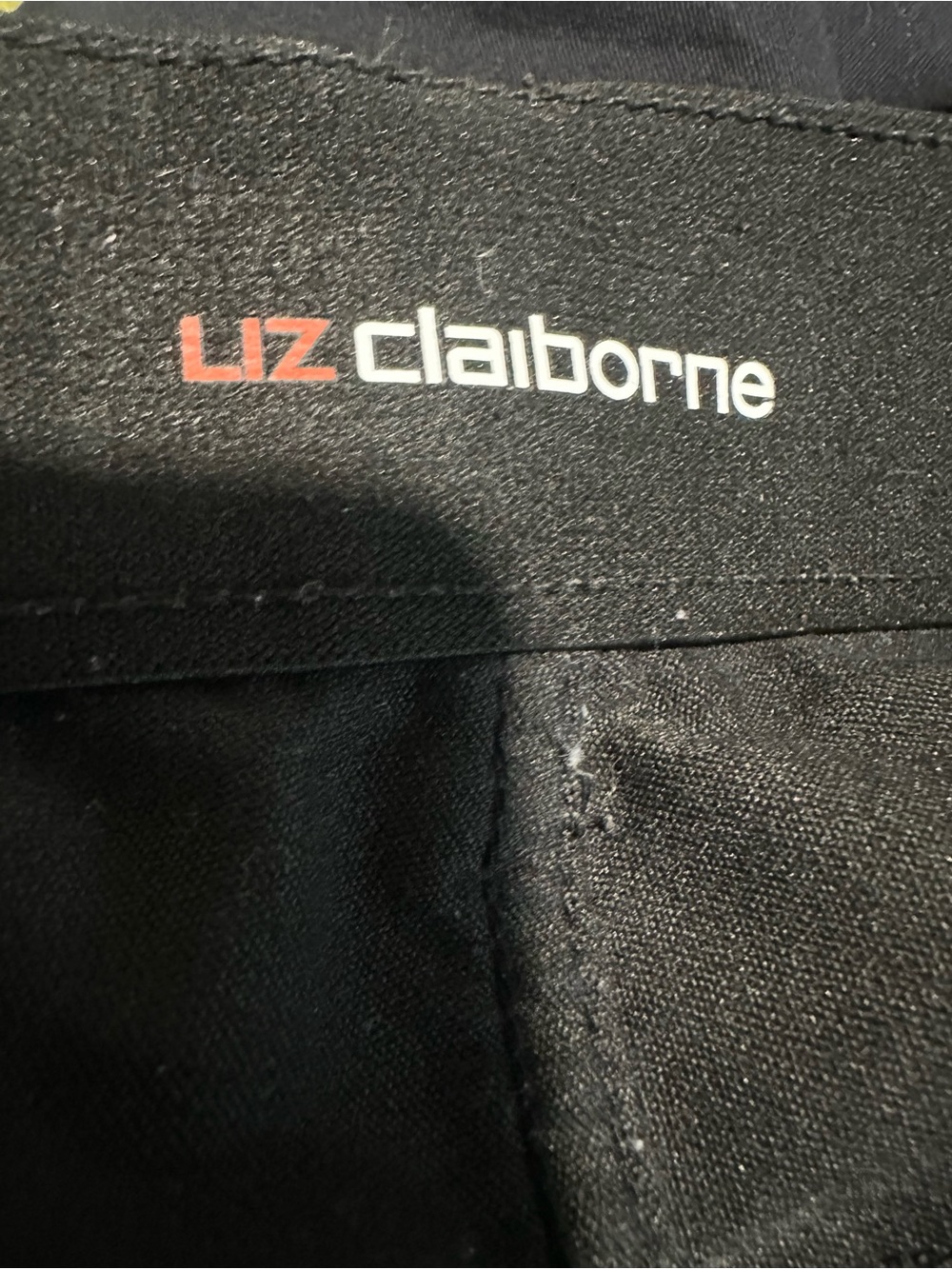 Liz Claiborne Black Jeggings with Red Logo